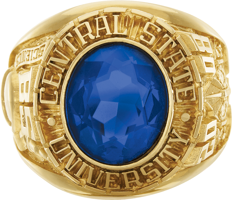 Gold Ring With Fire Blue Spinel Stone (800x800), Png Download