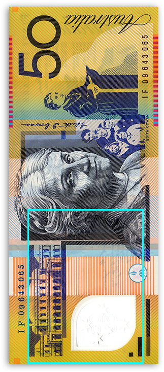 Au Dollar Blanket - Edith Cowan 50 Dollar Note (743x743), Png Download