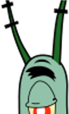 Sheldon J - Plankton - - Plankton And Karen (400x400), Png Download