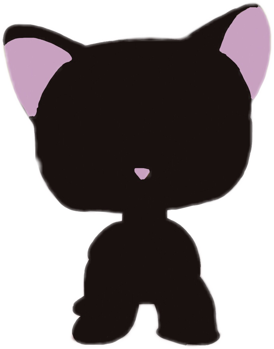 Report Abuse - Lps Black Cat Png (909x1158), Png Download