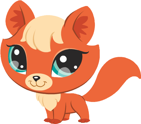 Image Transparent Lps Drawing Fox - Lps Fox No Background (480x413), Png Download