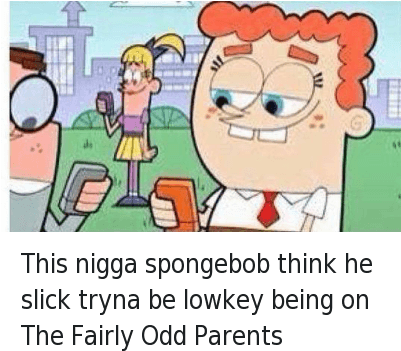 The Fairly Odd Parents - Fairly Odd Parents Thot Memes (400x364), Png Download