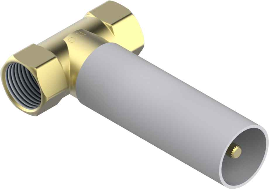 Wall Mounted 3/4" Valve With Ceramic Head, 1/4 Turn - Ceramic (1000x1000), Png Download