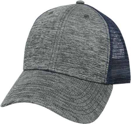 Performance Grey/navy Trucker - Leather (471x425), Png Download