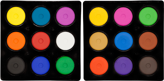 Jack Richeson Mini Tempera Cakes - Eye Shadow (600x322), Png Download