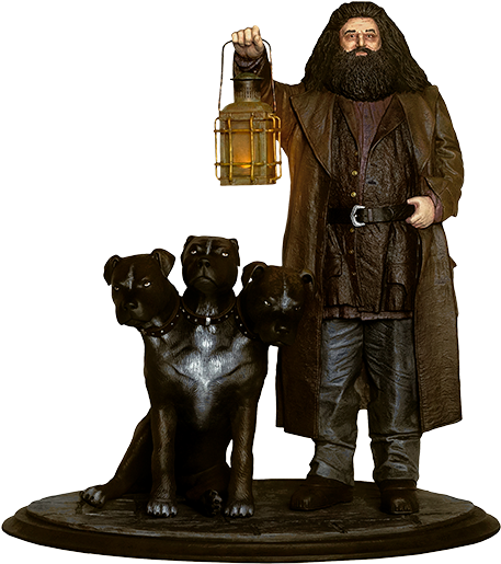Hagrid And Fluffy Statue - Fluffy Harry Potter (480x514), Png Download