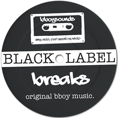 Black Label Breaks By Bboysounds - Cool Sticker Black And White Png (800x400), Png Download