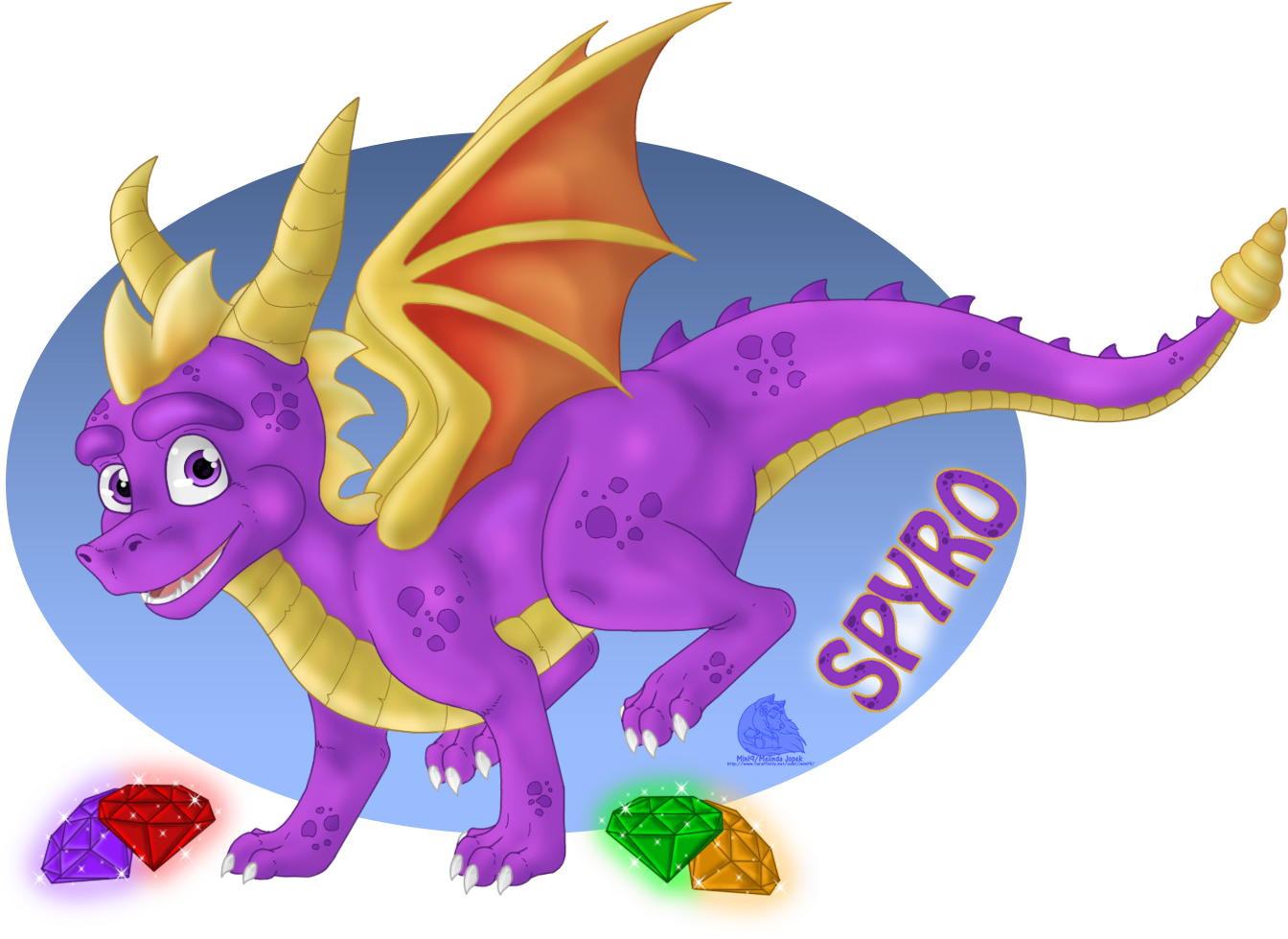 Spyro (1371x1001), Png Download