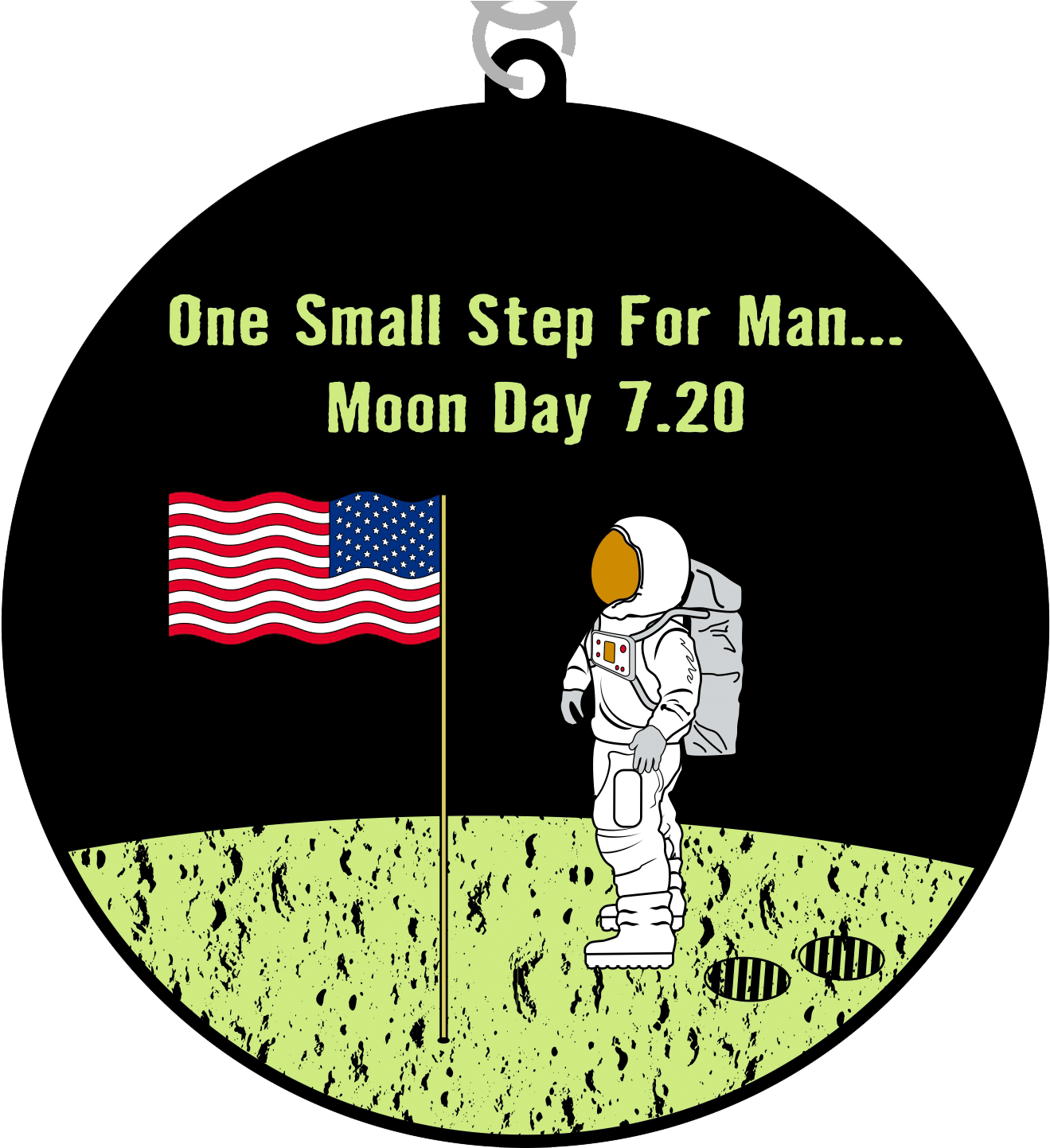 Moon Day - Moon Day Cartoon (1394x1442), Png Download