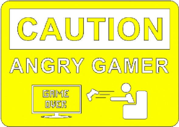 Model Image T Shirt - Caution Angry Gamer (637x910), Png Download