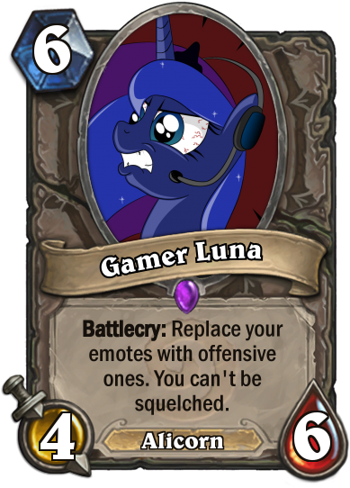 Angry, Card, Gamer Luna, Hearthstone, Meta, Princess - Rotten Applebaum (400x543), Png Download