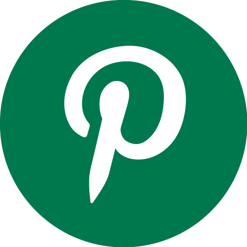 Pinterest-green - Circle Icon (487x487), Png Download