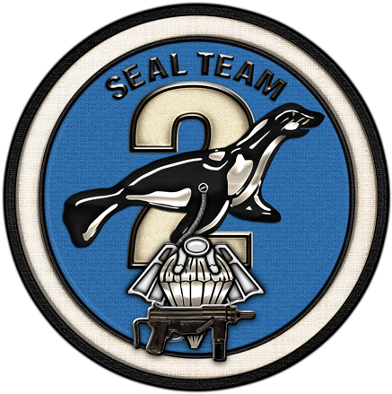 Us Navy Seal Team Two [st2][patch][ - Seal Team 2 (448x450), Png Download