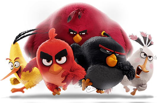 Silver From Angry Birds (529x435), Png Download