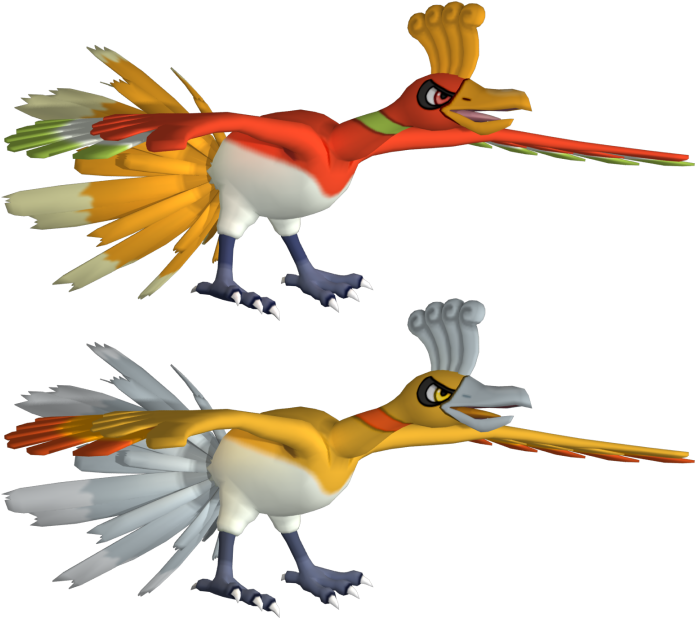 Download Zip Archive - Ho Oh Sprite 3d (750x650), Png Download
