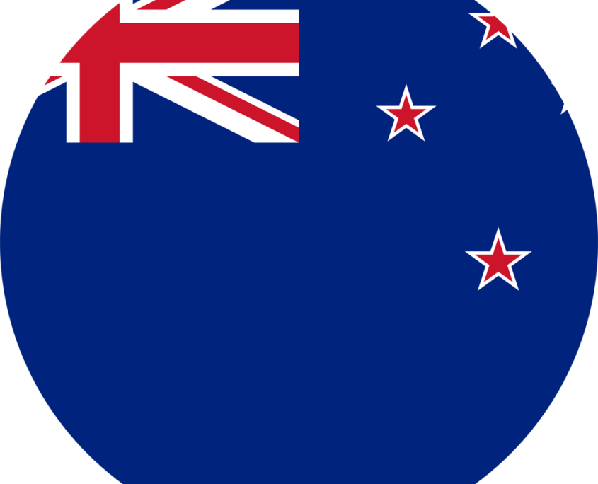 New Zealand Flag Round Medium - New Zealand Flag (845x684), Png Download
