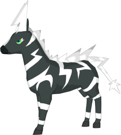 3d Pokemon Axis Project Pokemon Zeburaika Full Size Png Download Seekpng