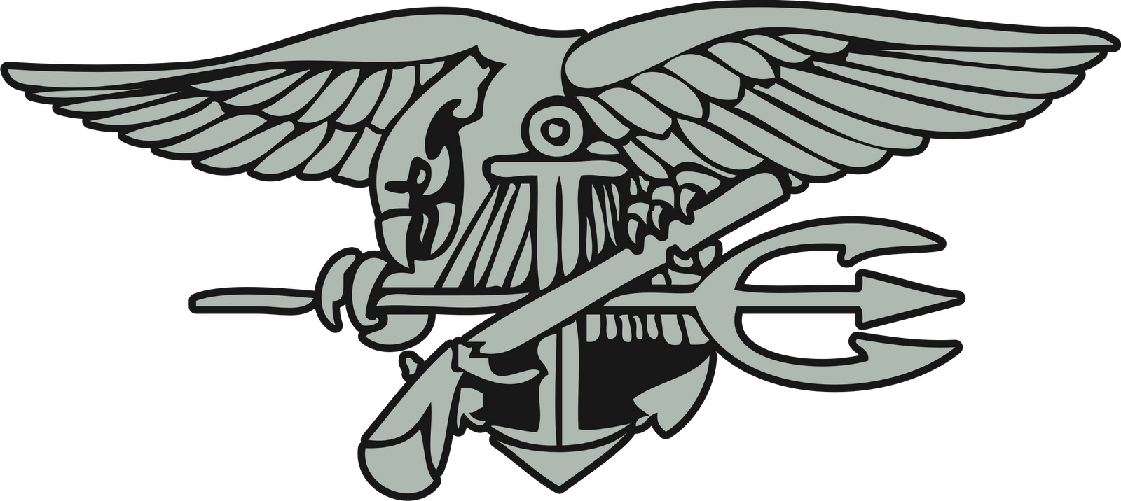 Navy Seals Logo Png (1600x716), Png Download