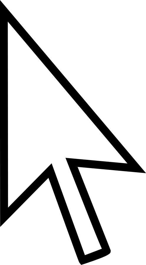 Cursor In Png - Mouse Cursor Png (495x897), Png Download