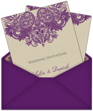 Wedding Cards - Wedding Invitation Cards Png (406x471), Png Download