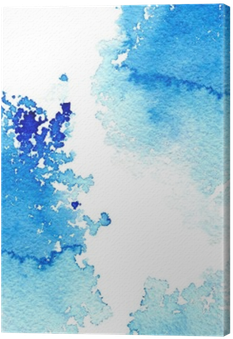 Abstract Dark Blue Watery Frame - Splash Watercolor Background Frame (400x400), Png Download