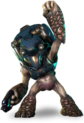 Unggoy Heavy - Halo 4 Grunt Major (281x499), Png Download