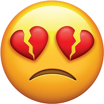 Free Png Broken Heart Eyes Emoji Png Images Transparent - Trust Easily Quotes (480x480), Png Download