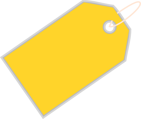 Price - Yellow Price Tag Png (600x507), Png Download
