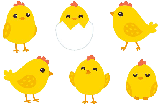 Baby Chicken Png Image With Transparent Background - Cartoon Baby Chicken Transparent (580x386), Png Download