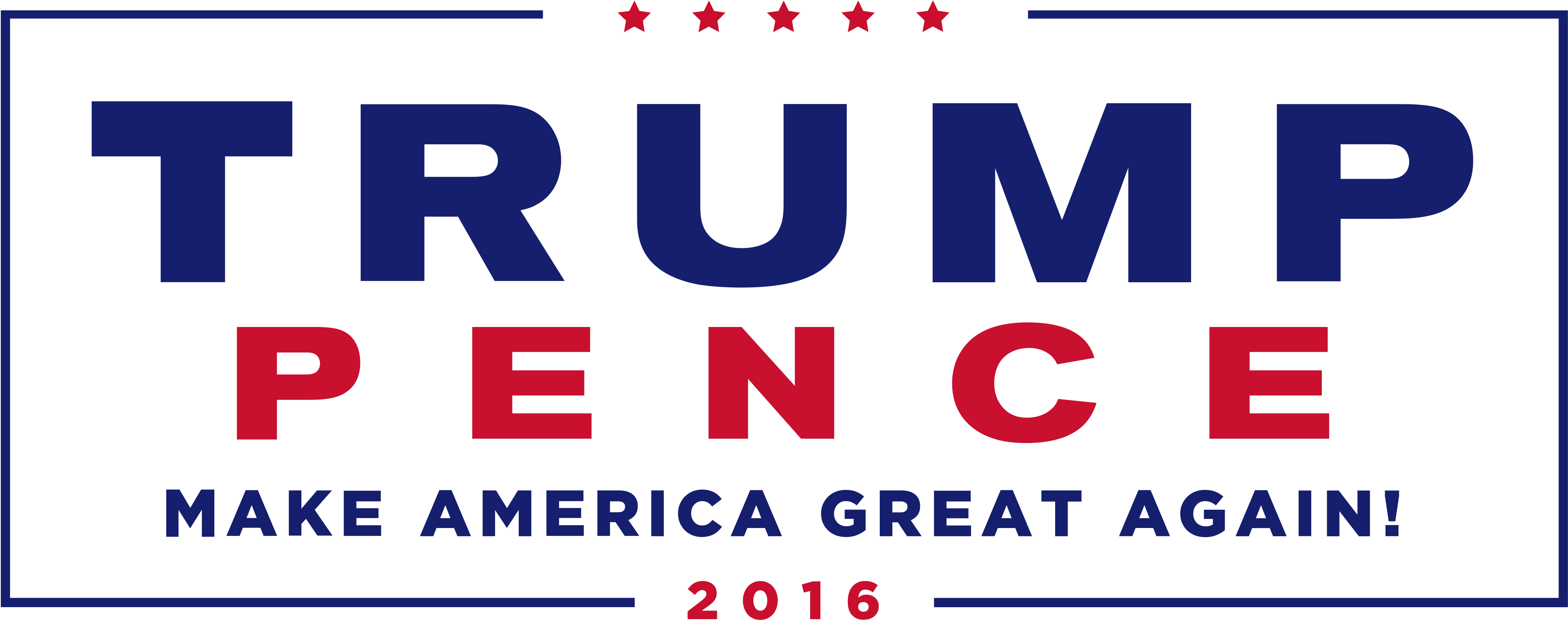 Trump-pence 2016 - Background Trump Pence (3168x1296), Png Download
