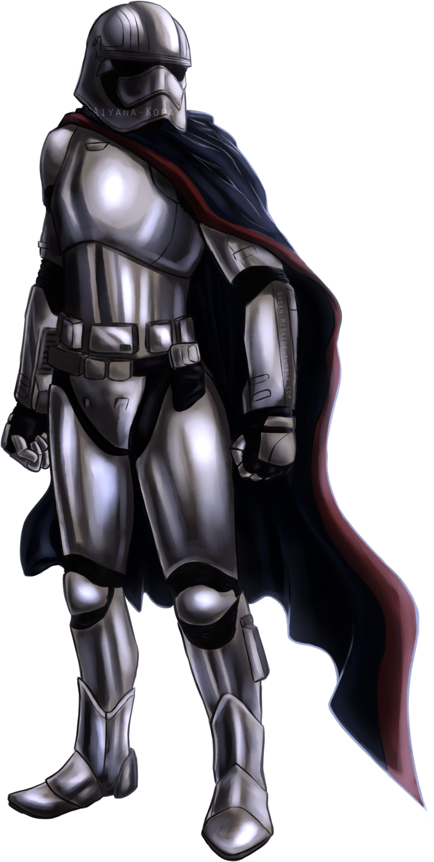 Captain Phasma - Phasma Star Wars Png (1024x1792), Png Download