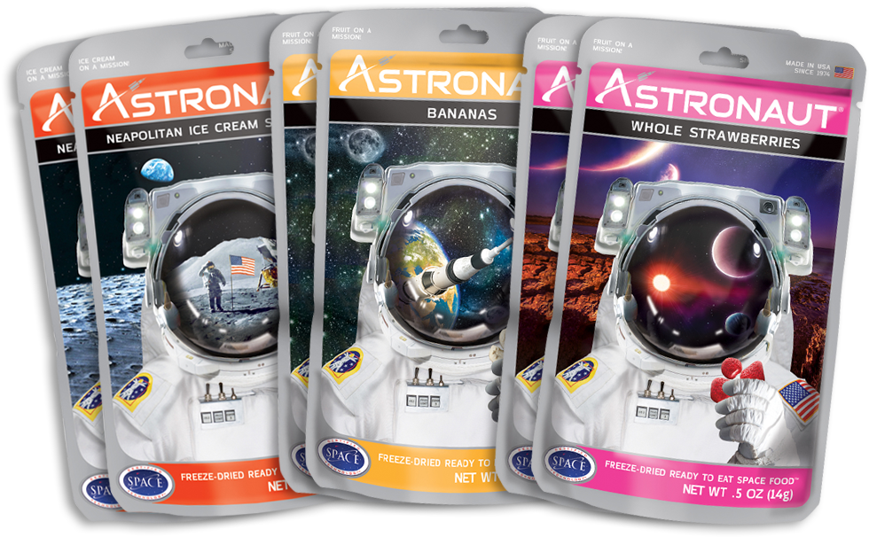 Astronaut Ice Cream Banana Split Bundle - Astronaut Food (1000x833), Png Download