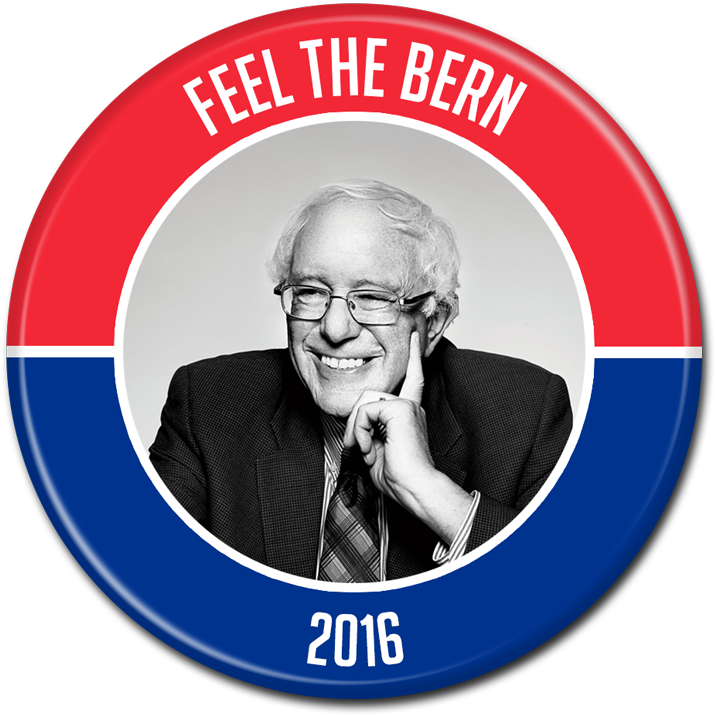 Bernie Sanders Button - Bernie Sanders Smiling (800x800), Png Download