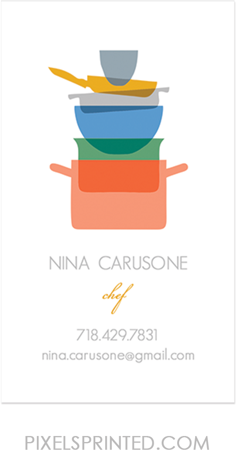 Chef / Nutritionist Business Cards - Business Card (1024x1024), Png Download