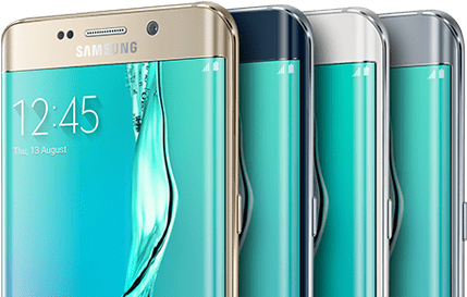 Galaxy S6 Edge Plus In Four Colors - Samsung Galaxy S6 Edge Plus Colores (580x330), Png Download