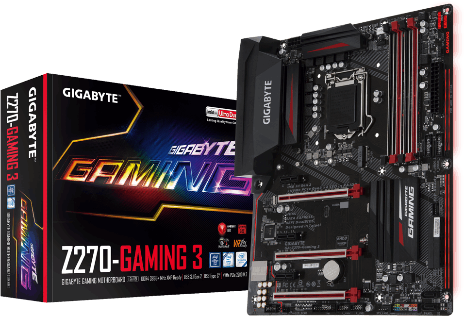 Ga Z270 Gaming 3 - Mother Gigabyte Gaming (1000x685), Png Download