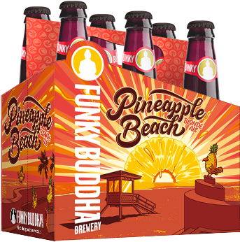 Brewery Has Started Off 2017 By Announcing The Addition - Funky Buddha Beer, Blonde Ale, Pineapple Beach - 6 (600x420), Png Download