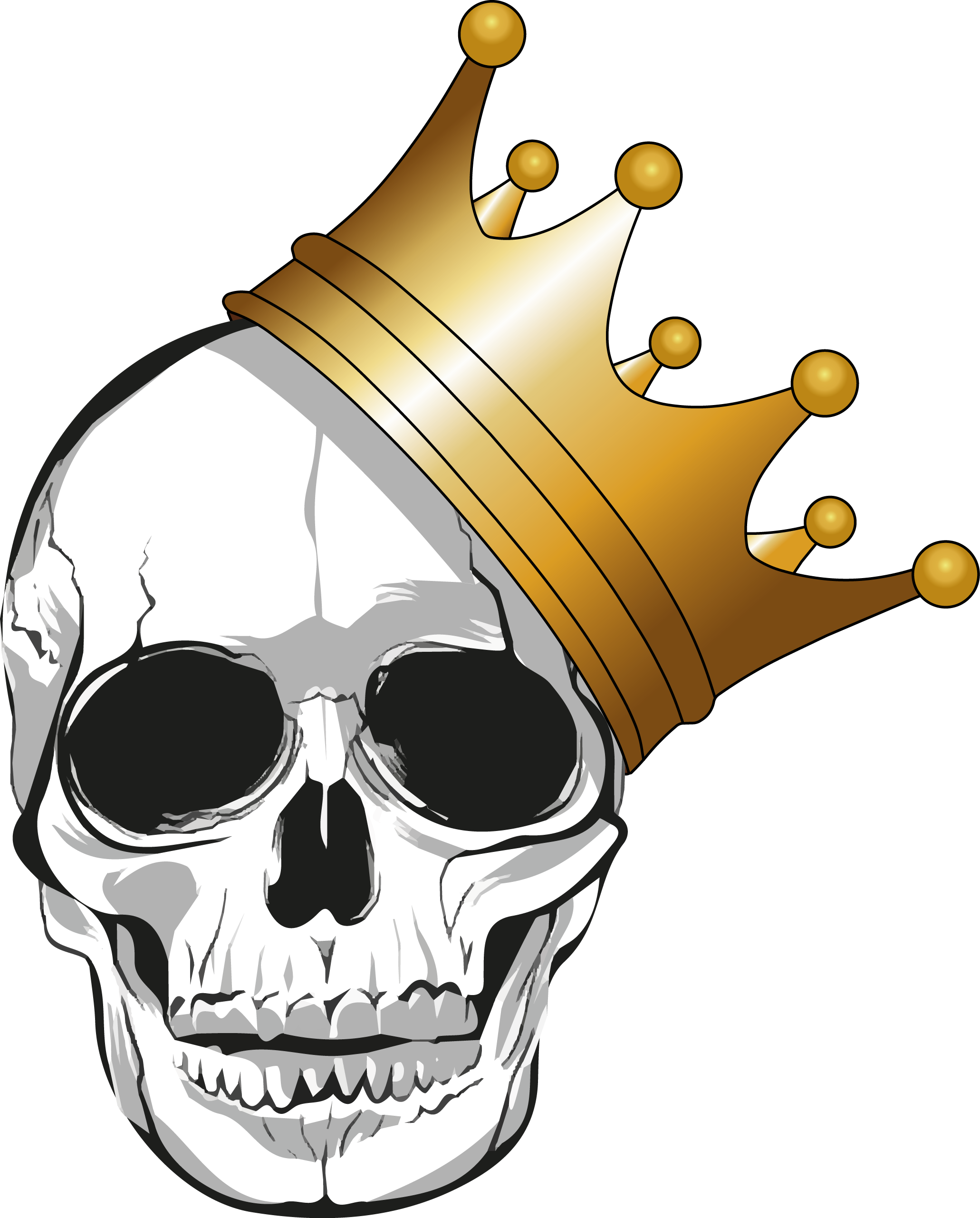 Clipart Transparent Stock King Transparent Skull - Skull Clipart (2062x2562), Png Download