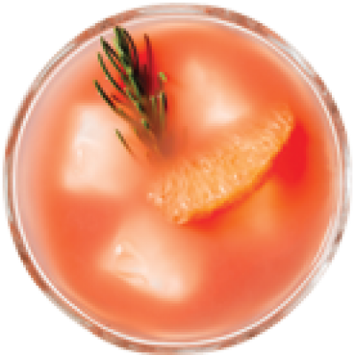 The Pama Cocktail - Cocktail Top View Png (400x400), Png Download