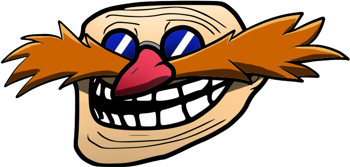 Troll Face By Baitong9194 - Troll Face Eggman (800x435), Png Download
