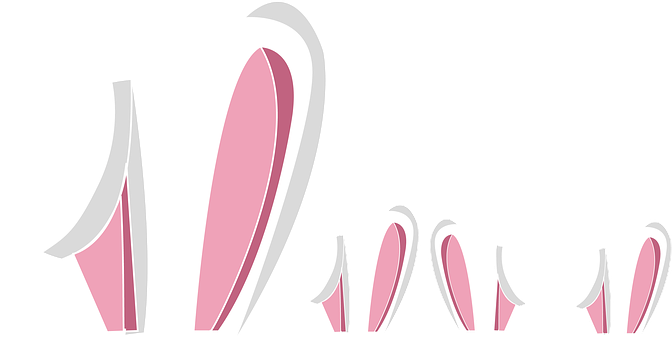 Ears Easter Hare Rabbit Animal Nager Happy - Uszy Królika Png (672x340), Png Download