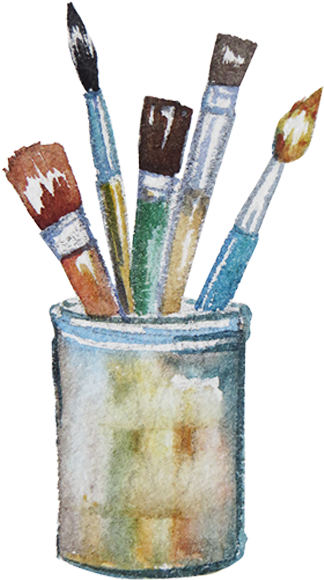 Live Painting Is A Unique Form Of Visual Entertainment - Palette Knife (383x686), Png Download