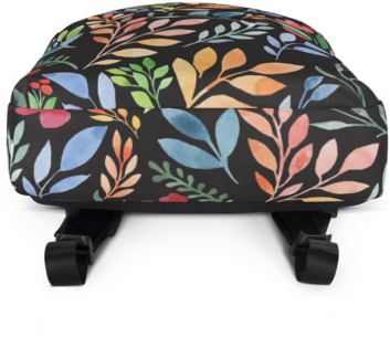 Watercolor Floral Print Backpack - Backpack (480x480), Png Download