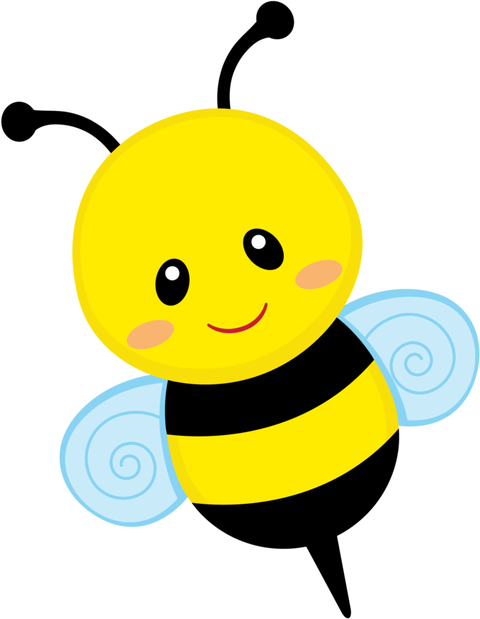 Bee Free Png Transparent Bee - Cute Bee Vector (696x900), Png Download