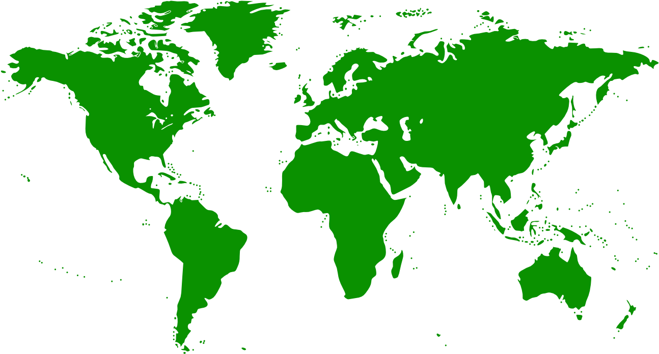 Download - Map Of The World Green (1440x900), Png Download