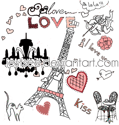 Paris Png Cute (500x500), Png Download