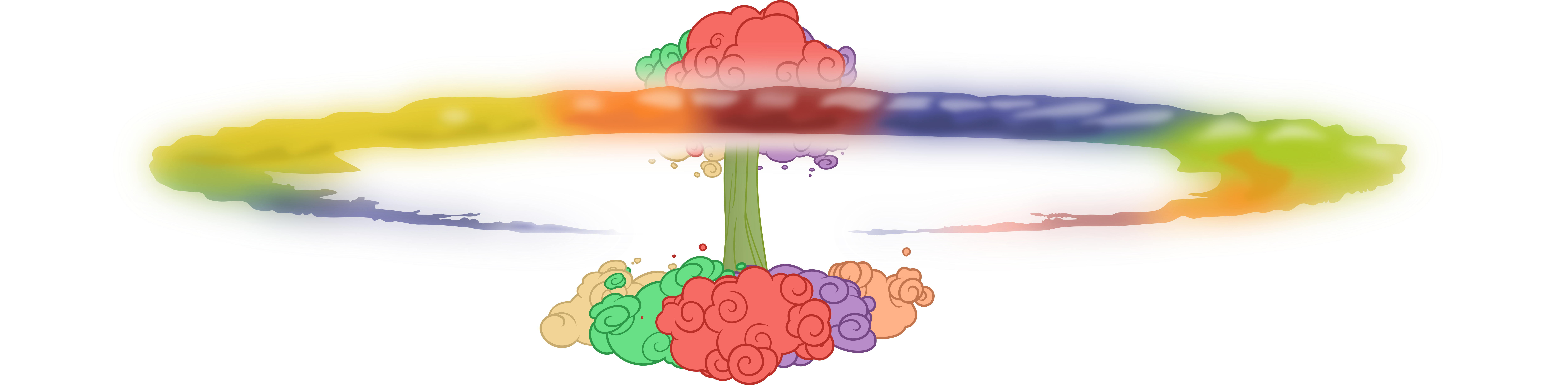 Sollace, Atomic Rainboom, Lesson Zero, Mushroom Cloud, - Deviantart (9999x2454), Png Download