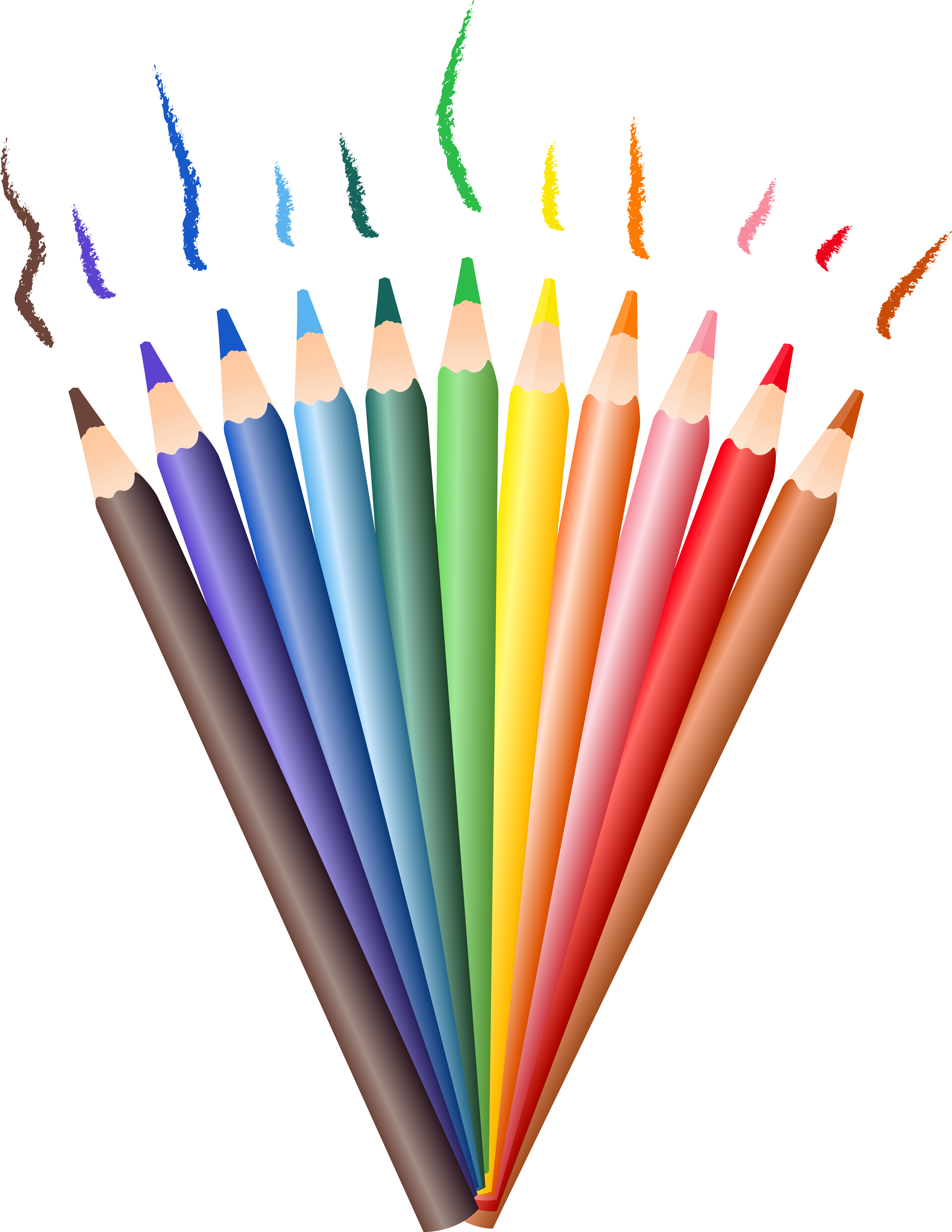 Pencils Png Clipart Transparent Picture - Color Pencil Drawing Png (4356x5635), Png Download