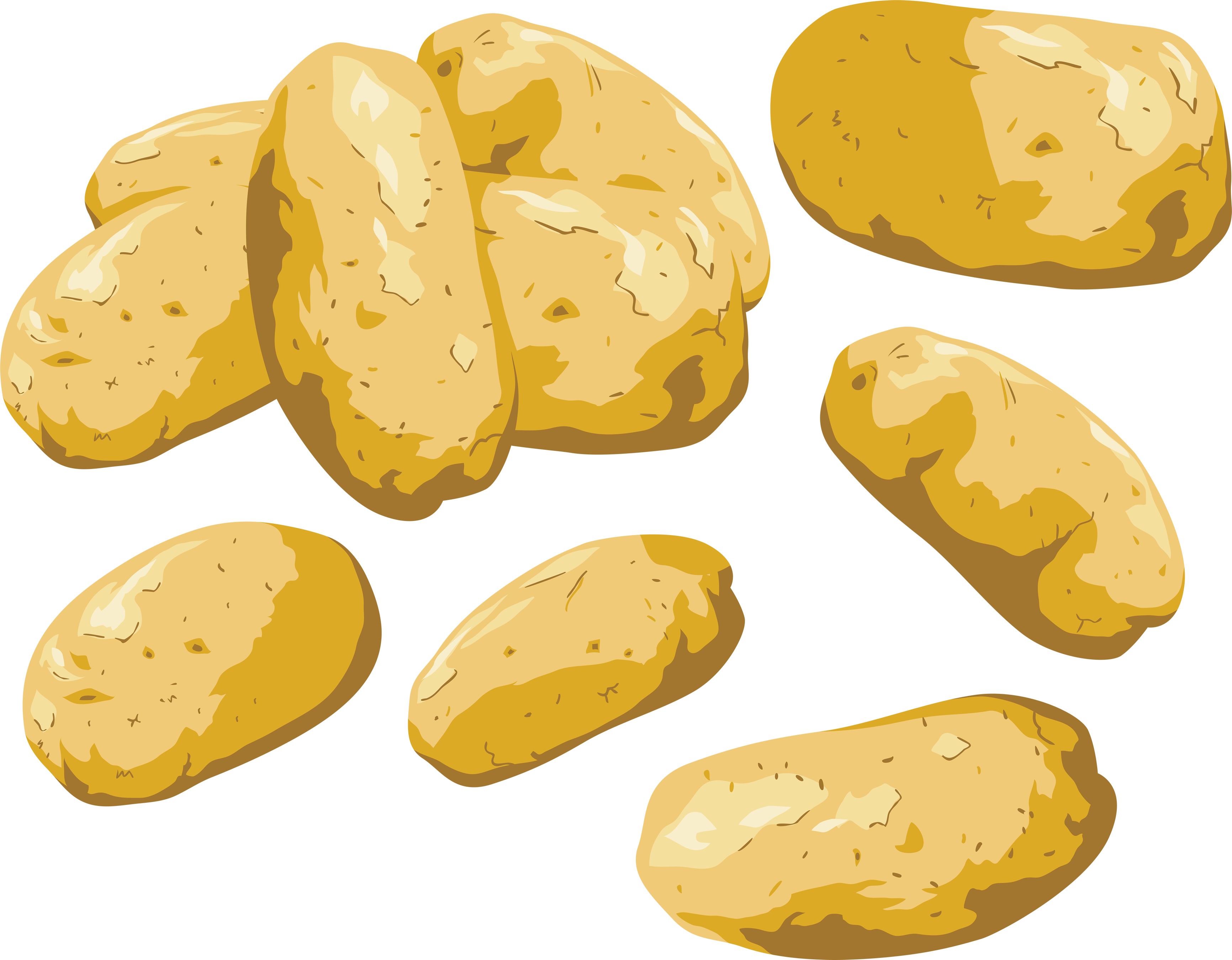 Potato Png Images - Potato Clipart Png (3463x2698), Png Download
