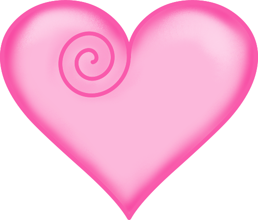 Heart Png Transparent Pink - Dusty Pink Heart Spiral (522x445), Png Download